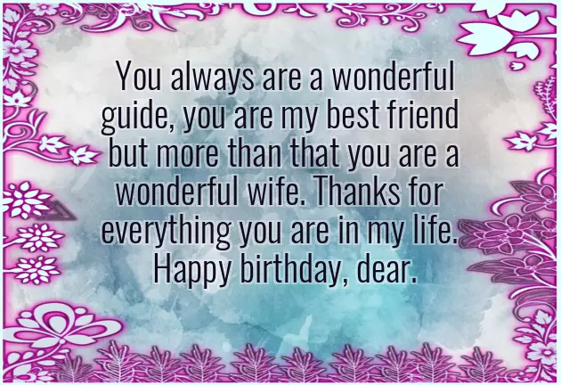 From Wife To Husband Birthday Wishes