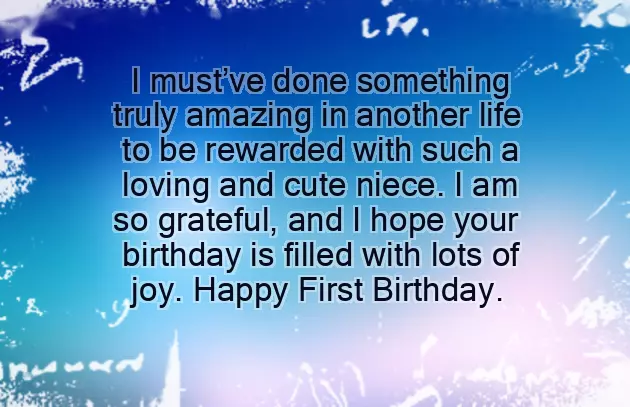 1St Birthday Niece Quotes