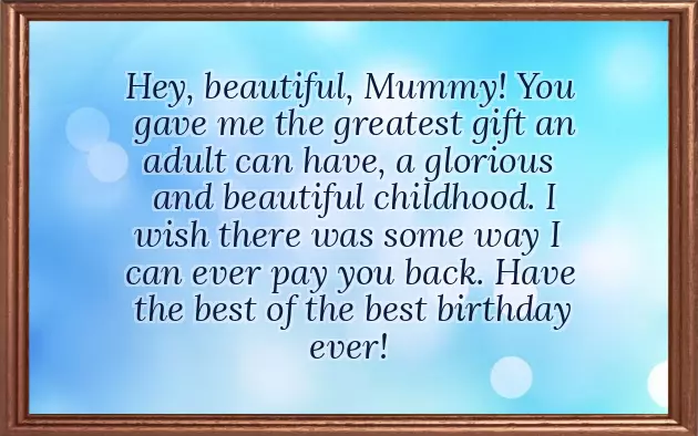 Birthday Wishes For Mother From Son