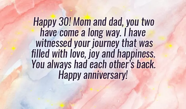 Wishes For Parents Anniversary