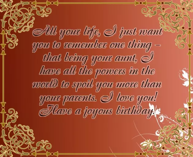 Happy Birthday My Dear Aunt