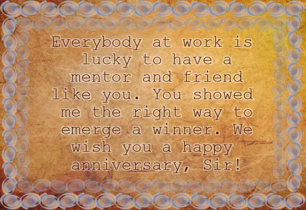 Congratulations Message On Work Anniversary