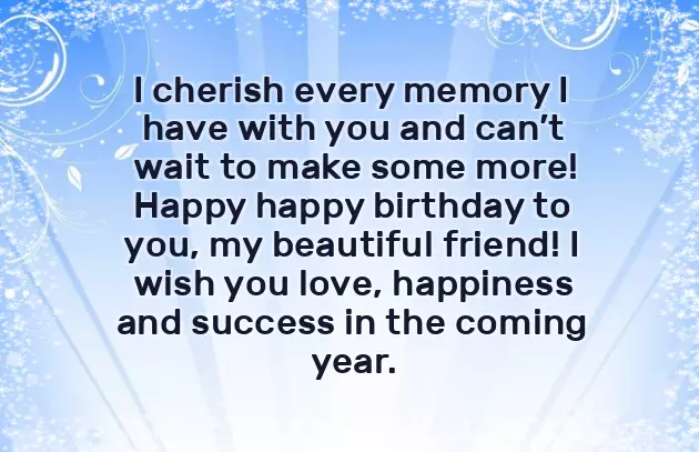 Happy Birthday Message Friend Girl