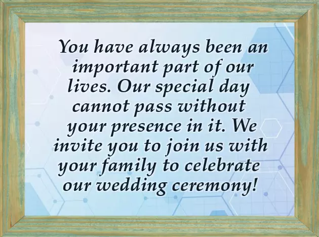 Wedding Invitation Caption