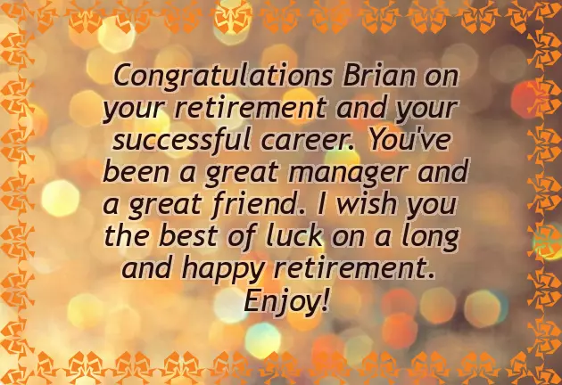 Congratulations You Will Be Missed