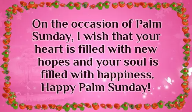 Blessed Palm Sunday Greetings