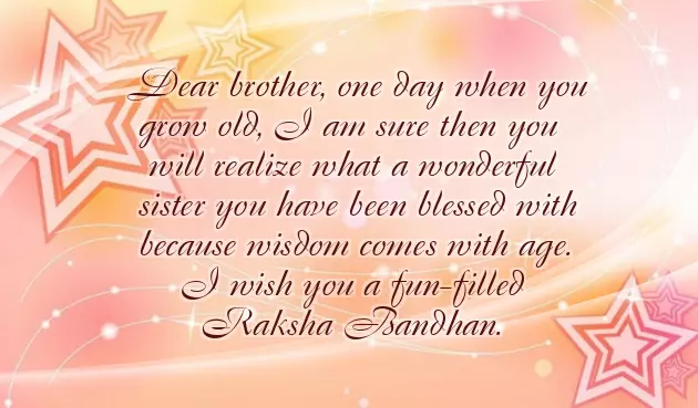 Sister Wishes To Brother