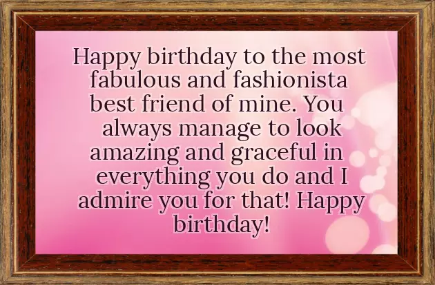 Wish Birthday Friend Girl