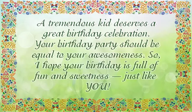 Birthday Words For Kids Birthday Words For Kids
