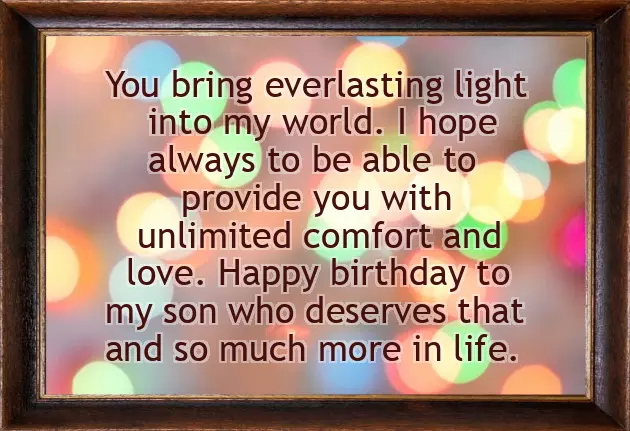 Birthday Wish To Son From Mom