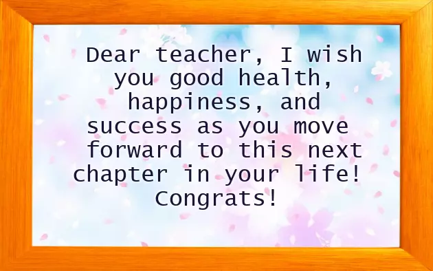 Farewell Poems For Teachers