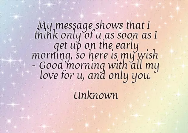 Inspirational Good Morning Message For Him