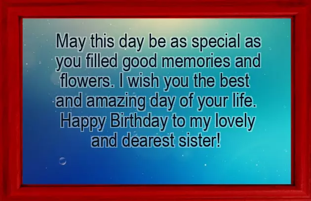 Free Birthday Quotes For Sister