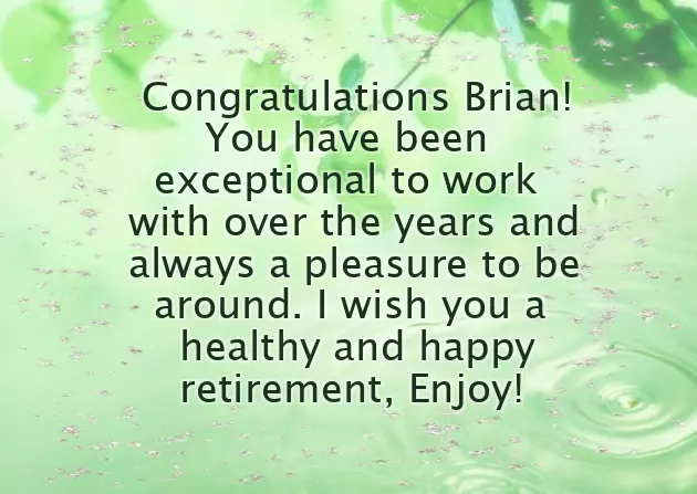 Congratulations You Will Be Missed