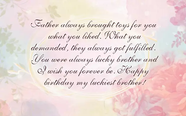 Best Birthday Wishes In Brother