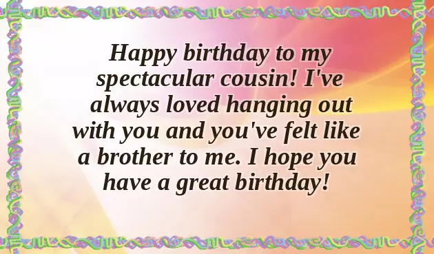 Cousin Birthday Quotes Funny