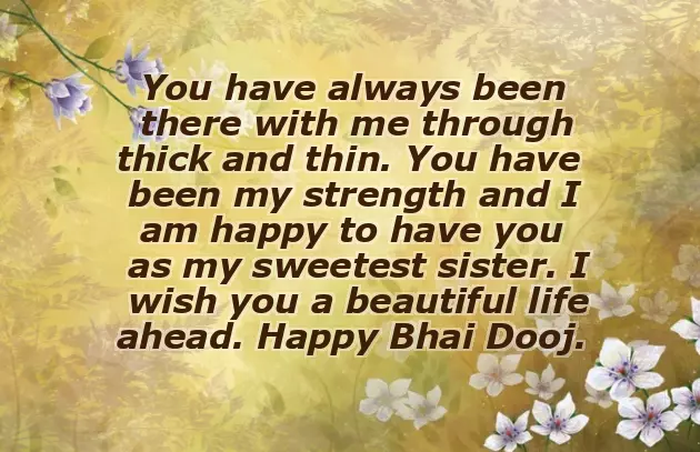 Bhai Dooj Message For Sister Bhai Dooj Message For Sister