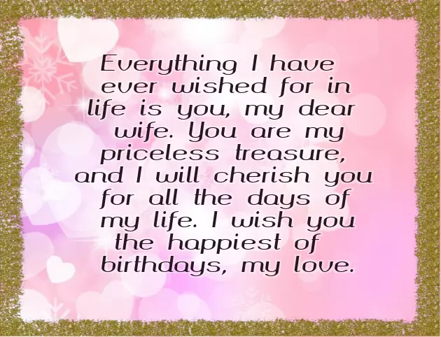 Birthday Wish To Wife Status