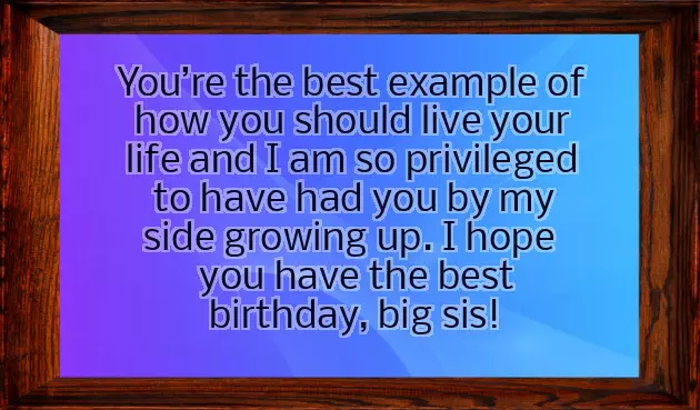 Birthday Wishes For My Older Sister