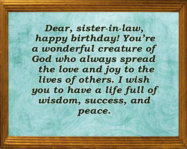 My Wife Sister Birthday Wishes