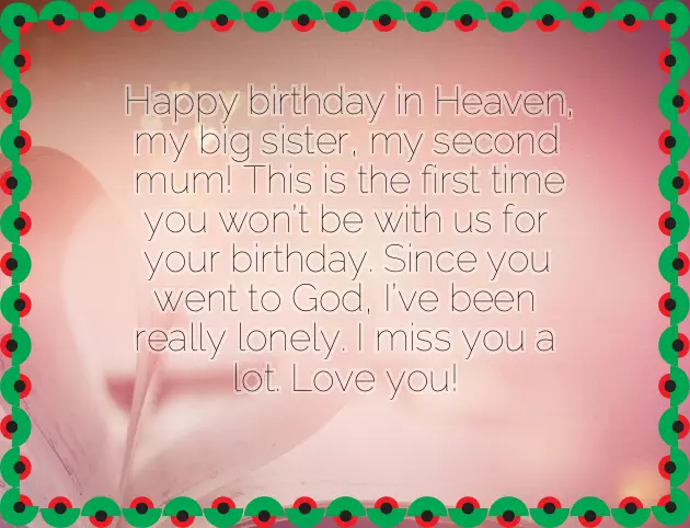 Birthday Wishes To Dear Sister