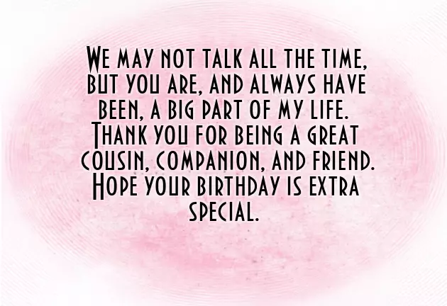 Funny Birthday Wishes For Cousin Male