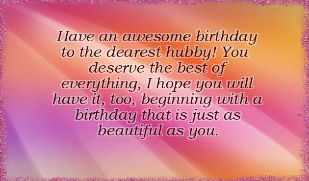 Happy Birthday My Dear Husband Ji