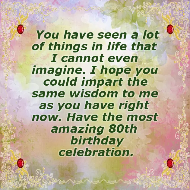 80Th Birthday Wishes For Female Friend