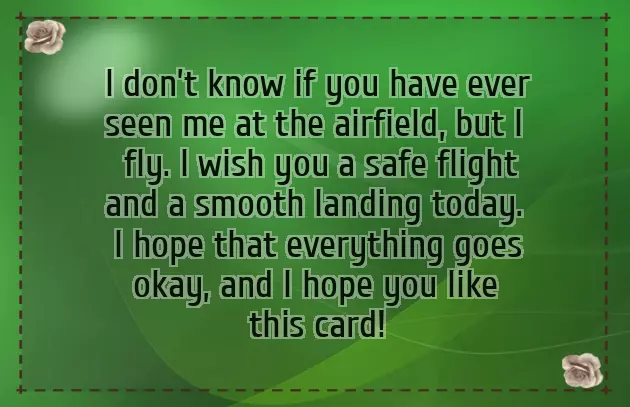 Safe Flight Wish Safe Flight Wish