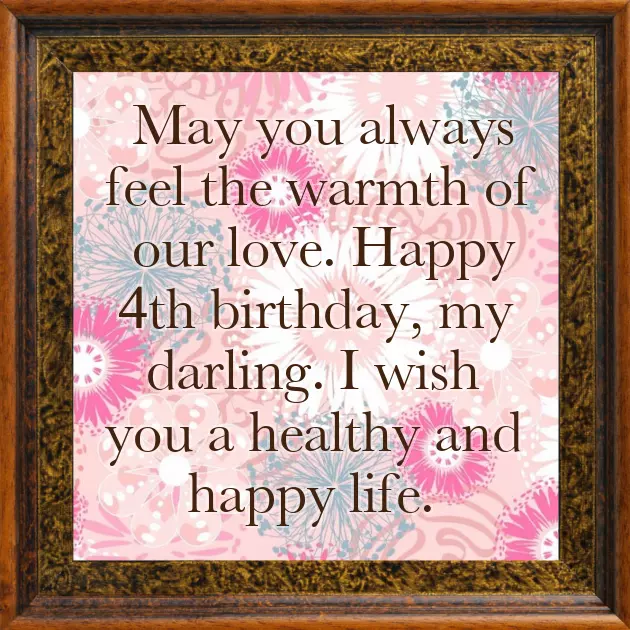 Birthday Wishes For 4 Year Girl Birthday Wishes For 4 Year Girl