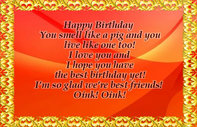 Birthday Wishes For Best Friend Girl Funny Birthday Wishes For Best Friend Girl Funny