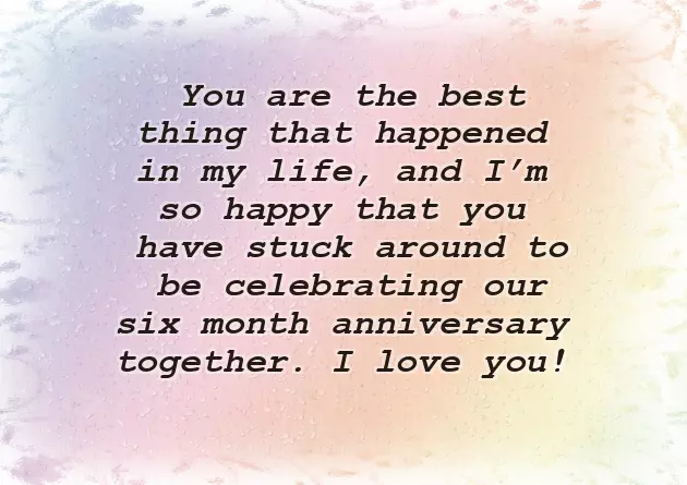 6 Months Wedding Anniversary Wishes