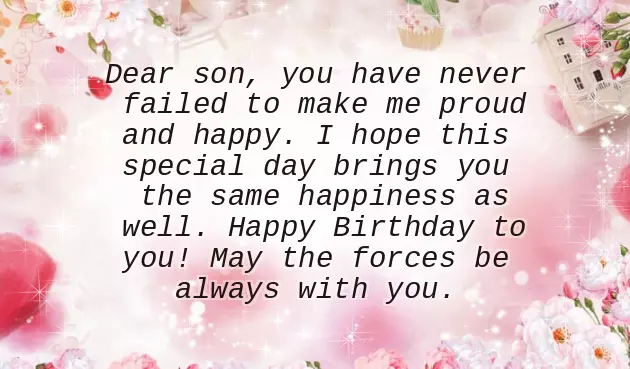 Son Birthday Wishes For Father