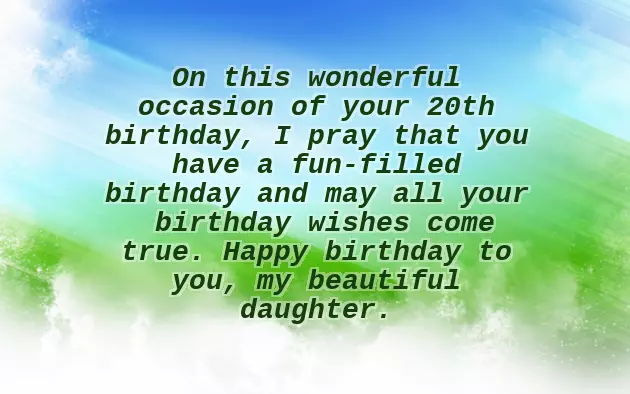 20 Year Old Son Birthday Wishes