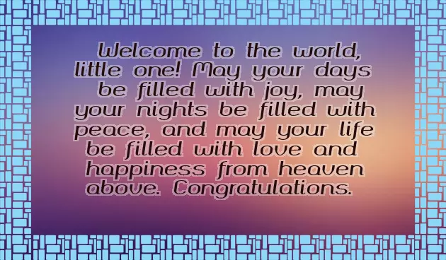Welcome To Parenthood Wishes Welcome To Parenthood Wishes