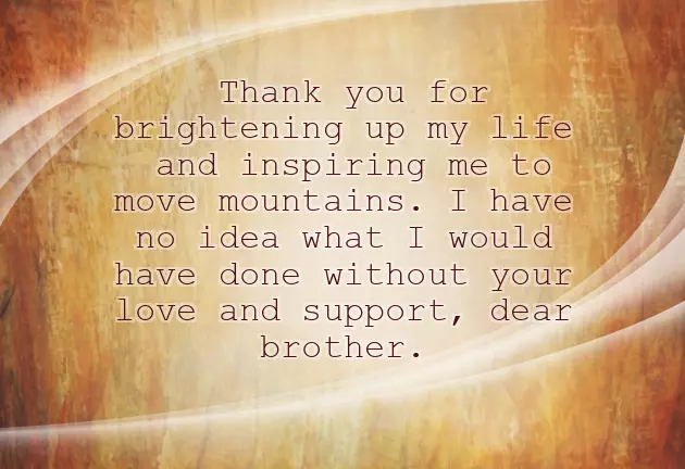 Brother Wishes Sister