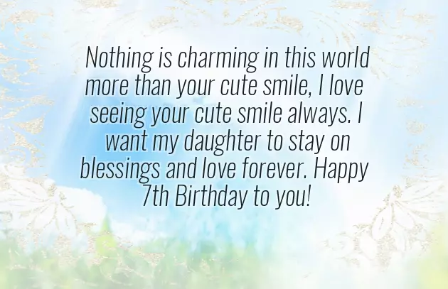 Birthday Greetings 7 Years Old Girl Birthday Greetings 7 Years Old Girl
