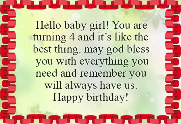 First Birthday Wishes Quotes For Baby Girl
