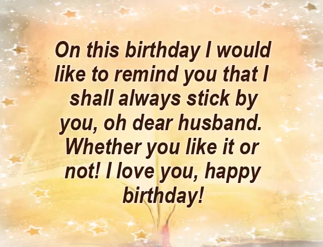 Birthday Greeting To Husband Funny