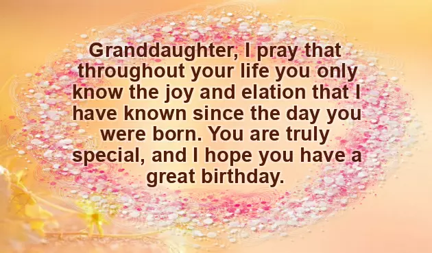 Happy Birthday Greetings To A Granddaughter