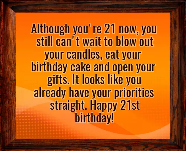 21St Birthday Text 21St Birthday Text