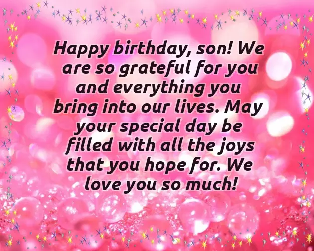 Birthday Caption For Son