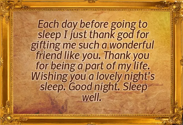 Goodnight Message For Best Friend
