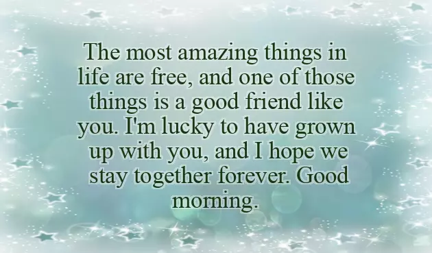 Best Friend Morning Message