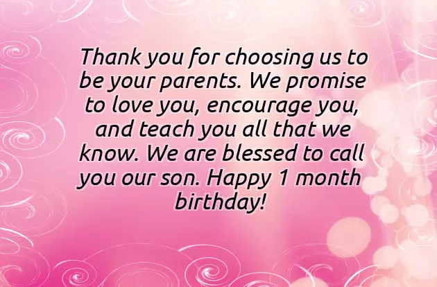 1 Month Old Baby Wishes 1 Month Old Baby Wishes