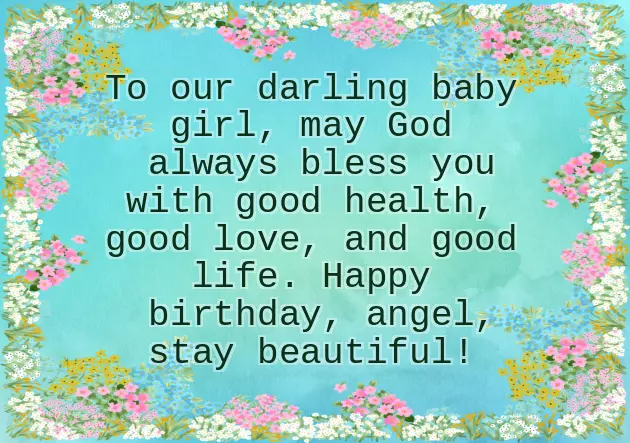 Girl Baby 1St Birthday Wishes Girl Baby 1St Birthday Wishes