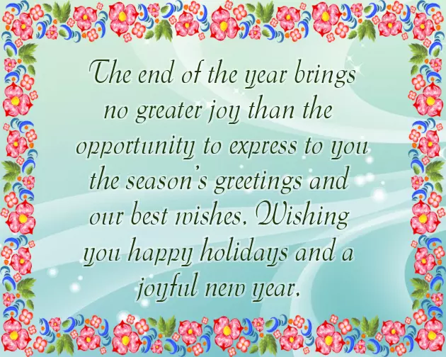 Wishing You A Happy Holiday And New Year Wishing You A Happy Holiday And New Year