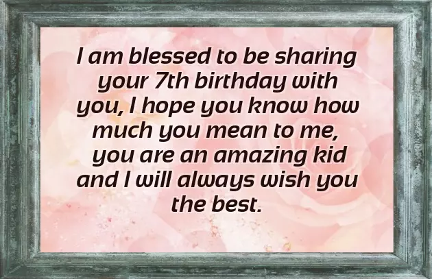 Wish For 7Th Birthday Girl