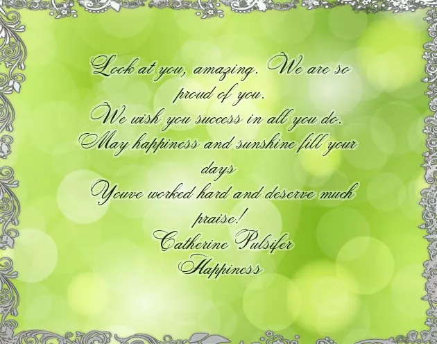 Congrats And Best Wishes