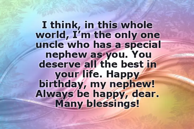 Special Nephew Birthday Wishes Special Nephew Birthday Wishes